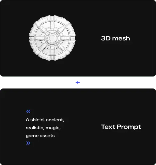 AI texturing input example