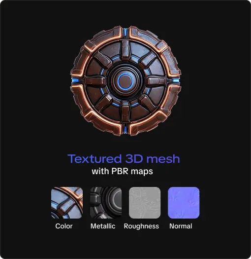 AI texturing output example